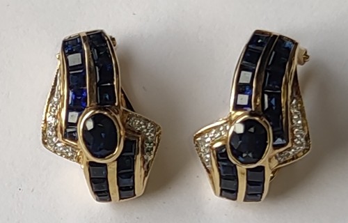 Ohrringe saphir und diamanten - ohrringe,