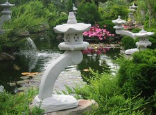 Rankei kl Japanische Steinlaterne Gartendekoration Koiteich Steinguß