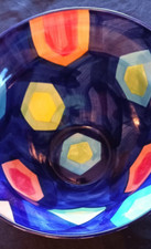 IKEA Asa Gray Schale Schüssel Vintage -RAR - Designer-Schale Blau mit Motiven