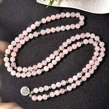 Rosenquarz Mala Kette /