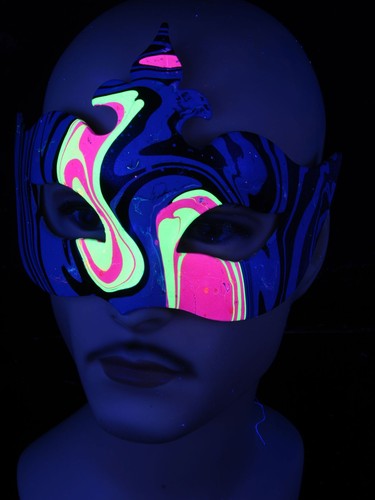 Schwarzlicht psywork maske - schwarzlicht,