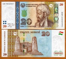 Tajikistan, 20 Somoni, 2018
