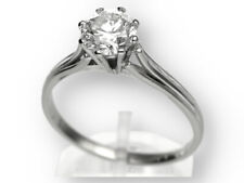 Solitär Brillant Ring Damen in 585 Weißgold 1,015 ct.