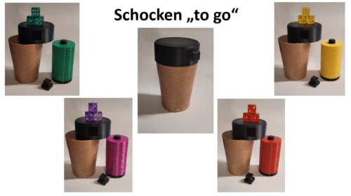 Würfelbecher schockbesteck - würfelbecher,
