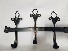 Hakenleiste,  Garderobe, Schlüsselbrett,Eisen geschmiedet,  Einzelstück, 3×Haken