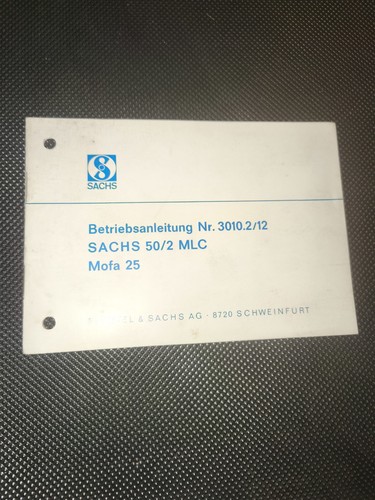 Sachs betriebsanleitung - sachs,