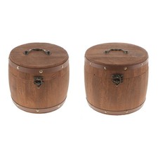 Großer Holzfass Kanister