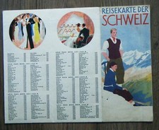 alte Landkarte Reisekarte der