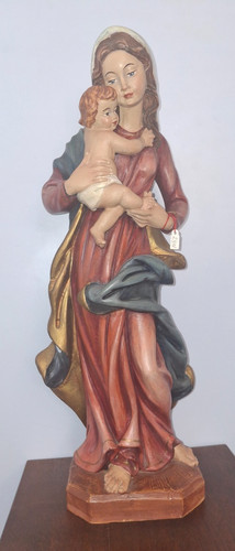 Holzfigur geschnitzt maria - holzfigur,