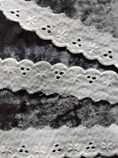 5 m Baumwollborte ca. 2,5 cm  breit in Farbe natur