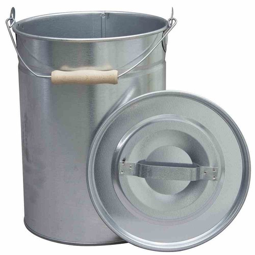 Ascheeimer verzinkt 16l