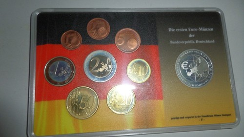 Euro kursmünzensatz brd - euro-kursmünzensatz, 2002