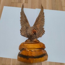 Adler Figur Holzfigur Skulptur Falke Statue Deko Figur Schnitzerei Handwerk Soar