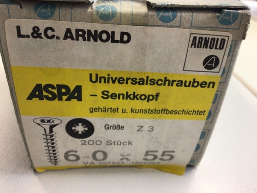 200 arnold universalschrauben - arnold,