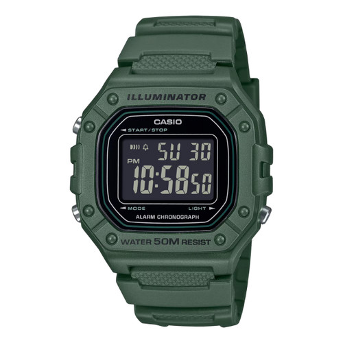 Casio uhr timeless dunkelgrün - uhr,