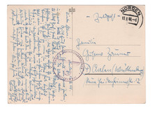 Feldpost von der 8. Marineersatzabteilung Ansichtkarte von Schlachtschiff 1944