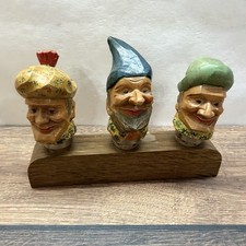 3 Holz Zwerg Flaschenkorken