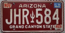 Arizona Nummernschild USA Auto-Kennzeichen Original Schild US License Plate JHR