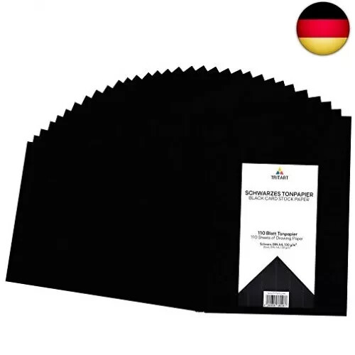 Tritart tonpapier schwarz - -,