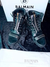 BALMAIN PARIS EDLE  SANDALEN/FLATS TIMA GLADIATOR NIETEN GR:40 BOX & DUSTBAG