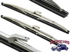 2 Edelstahl Scheibenwischer Wischerblätter Chrom look 31cm SATZ KLASSIK FAHRZEUG