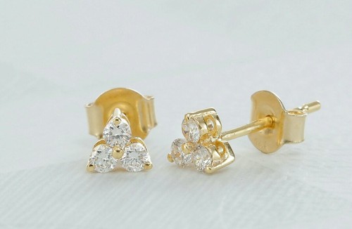 Drei diamanten ohrstecker - diamanten,