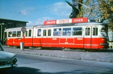 Originaldia Straßenbahn Wien Wagen 4605 - 1975