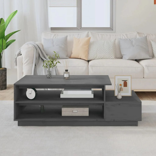 Couchtisch grau 120x50x40 cm - couchtisch, 120x50x40,5