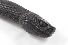 Sheffield handgeschnitzter Python Schlange Gehstock Stock Top Griff Geweih Horn