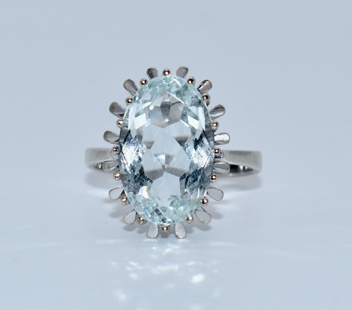 Aquamarin ring 44 karat - ca.7,44,