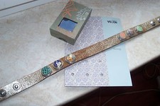 Noosa Doppel Armband braun-schimmer mit 6 Chunks Original NEU 