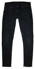 NUDIE Herren Jeans Hose TIGHT TERRY Slim Skinny Stretch denim W33 L32 schwarz *