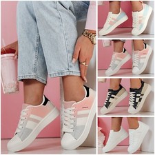 Damen Plateau Turnschuhe