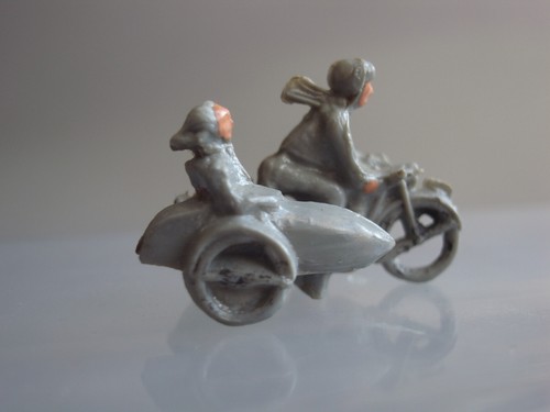 Wiking motorrad mit beiwagen - motorrad,