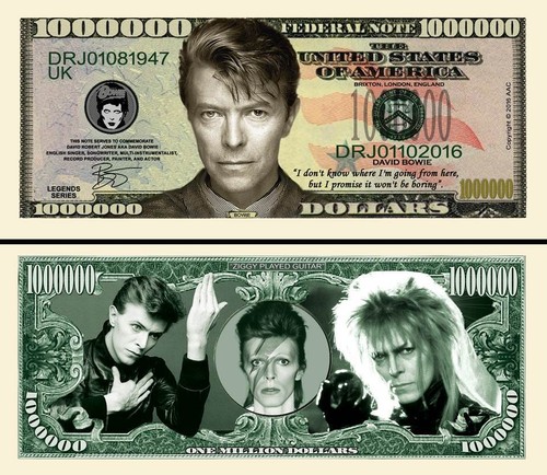 David bowie ticket 1 million - ticket,