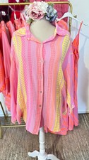 Hemd Bluse Musselin  Rosa Pink