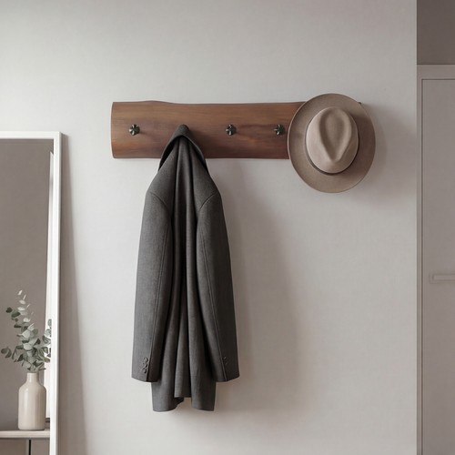 Wandgarderobe treibholz natur - treibholz,