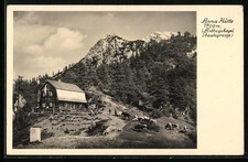 Ansichtskarte Anna Hütte, Berghütte am Mittagskogel, Staatsgrenze 