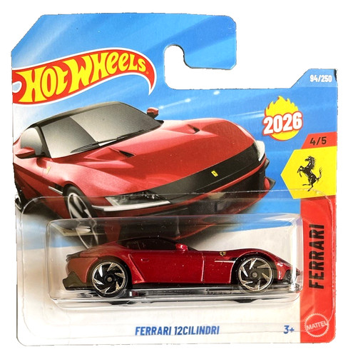 Hot wheels ferrari cilindri - ferrari, 12