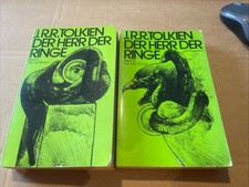 Herr der Ringe J.R.R.Tolkien Band I Und II Mit Ausklappbarer Karte Von 1987