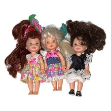 Mattel Puppen Bundle Shelly Kelly Barbie 3 Stück Mini Schwestern 1999 1994 90s