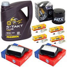 Wartung Set für Suzuki VLR 1800 R CT 2008-13 Öl 4L Luftfilter Ölfilter Zündkerze