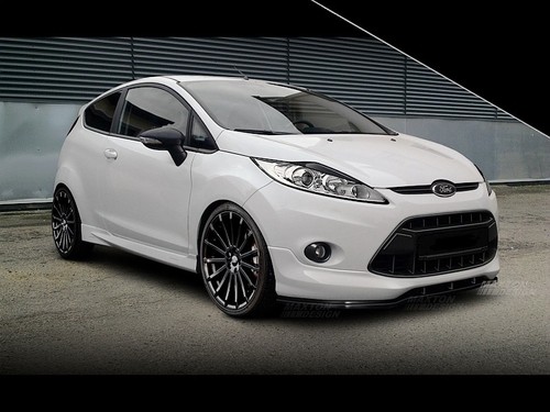 Schwarze spoilerlippe ford - schwarze,
