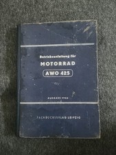 Betriebsanleitung für Motorrad AWO 425