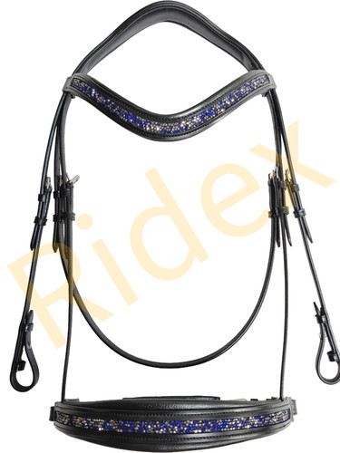Leder pferdetrense mit blauem - mit,