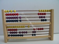239) Kleiner Holz Rechenschieber Rechner Zahlenraum bis 100 Rechner Rechenhilfe