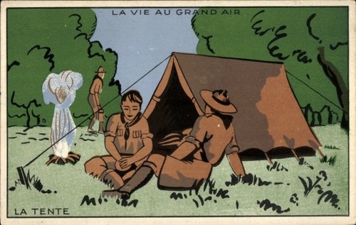 Pfadfinder zelt - ak,