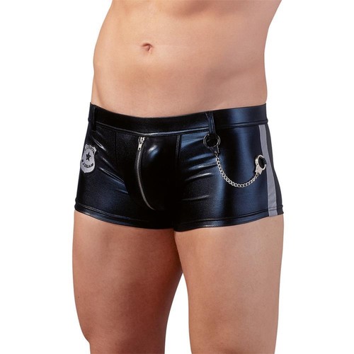 Herrenpants wetlook schwarz - wetlook,