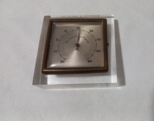 Vintage SCOTTO & REPETTO Thermometer Acryl Tisch-Thermometer Frankreich 1970er