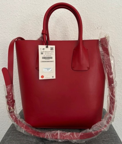 Rote handtasche von zara neu - rote,
